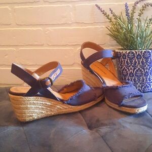 Lucky Brand Espadrille Sandals - Blue